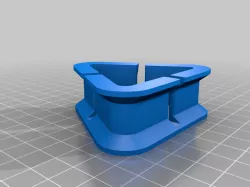 Improved triangular earbud holder