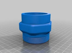 Intex 59mm Threaded Male to 1 1/2" PVC Adapter