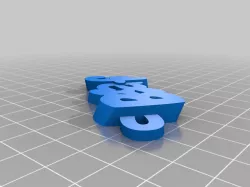My Customized iamburny's v2  Text - Name Keyring / Keyfob