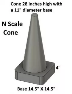 N Scale -- Traffic Cones