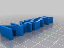 N4BFR 19 MM Letters