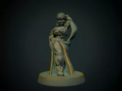 Oriental dancer 28mm (No supports, FDM friendly)