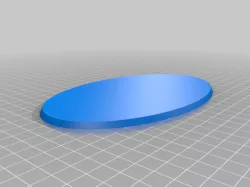 Plain Oval MagBase (3mm thick magnets)