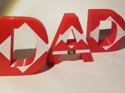 Power ranger DAD letters