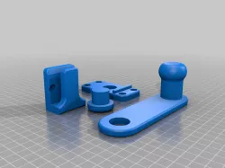 Powerful latch for the shed
