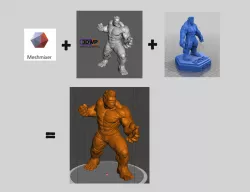 Red Hulk Remix with Head and Hair