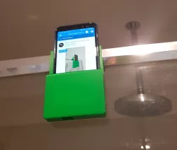 Semi Frameless Shower Screen Phone Holder