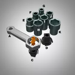 Socket Wrench T6,7,8,10,12,14,17