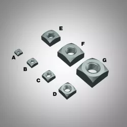 Square nut M3,4,5,6,8,10,12