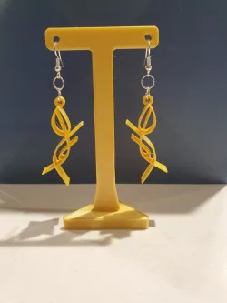 Squiggle people earrings