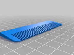 Thicker mustache comb