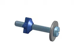 Toilet seat screw set