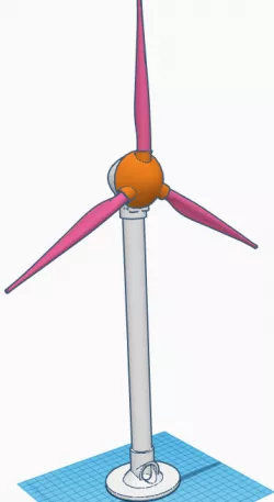 Windkraftanlage / Wind turbine  - Model with Arduino and 28YBJ-48 28YBJ48 Stepper