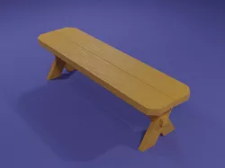 Wooden bench