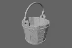 Wooden bucket