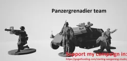 WW2 german pz grenadier team for board wargaming