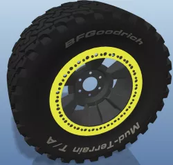 15x7.5 beadlock rim and BFGoodrich 235/65-R15 Mud terrain A/T tire
