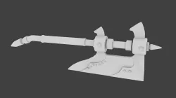 3D custom Axe Low-poly  3D model