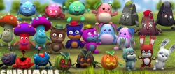 3DRT - Chibiimons Low-poly  3D model