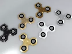 6 Spinner Fidget Widget - Pack 01 3D model