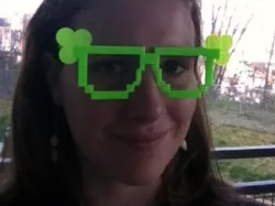 8-bit Shamrock Glasses