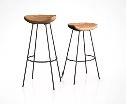 Alden Bar and Counter Stools by West Elm 3D model