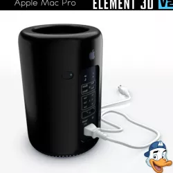 Apple Mac Pro for Element 3D 3D model