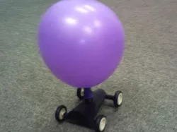 Balloon powered Jet Car