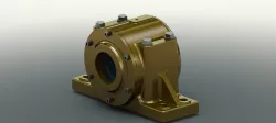 Bearing housing for pump shaft