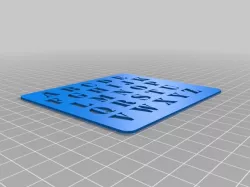 Block Letter Stencil