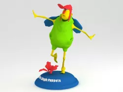 Blue Jungle Puppet