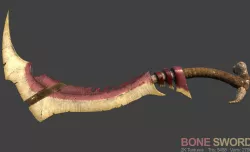 Bone Sword Low-poly  3D model