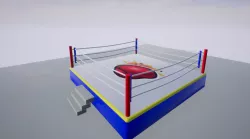 Boxing Ring Low-poly  3D model