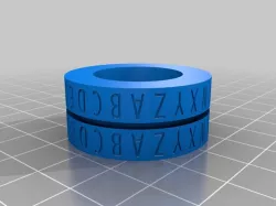 Caesar Cipher Decoder Ring Flat