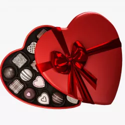 Candy Heart Box 3D model