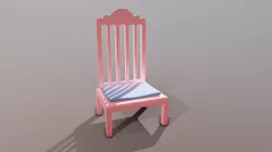 Cartoon Chair 3D model