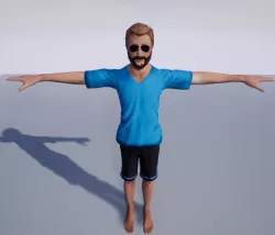 Character  Low-poly  3D model