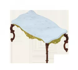 Classic table revit 3D model