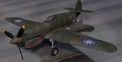 Curtiss P-40E Warhawk - FT 3D model