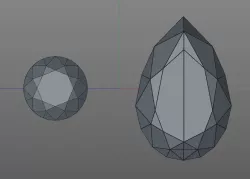 diamond Low-poly  3D model