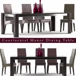 Dinning table set 10 3D model