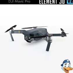 DJI Mavic Pro for Element 3D 3D model
