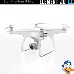 DJI Phantom 4 Pro for Element 3D 3D model