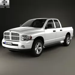 Dodge Ram 1500 Quad Cab SLT 2002 3D model
