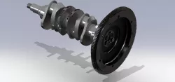 Engine Alfa Romeo Boxer: Assieme Crankshaft - Flywheel