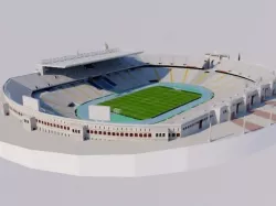 Estadi Olimpic Lluis Companys - Barcelona Low-poly  3D model