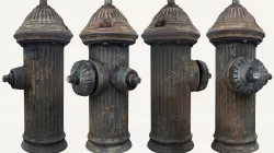 Fire Hydrant Low-poly  3D model