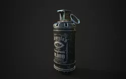 Flash Bang Grenade Low-poly  3D model