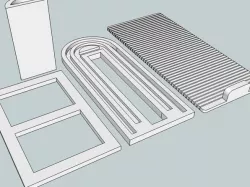 Flexible jalousie sliding door concept, PLA