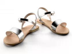 Flight Wide Fit Leather Sandals 3D model